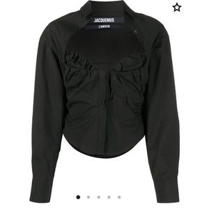 Jacquemus la chemise bustier top ✨As seen on Megan Fox✨